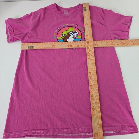 Buc-ees Graphic Tee Womens Size Medium Pink Easily Distracted By Dogs Cotton - Picture 8 of 10